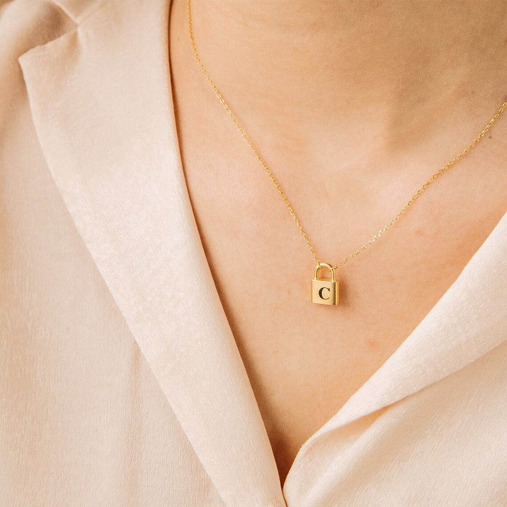 Letter Pendant Necklace