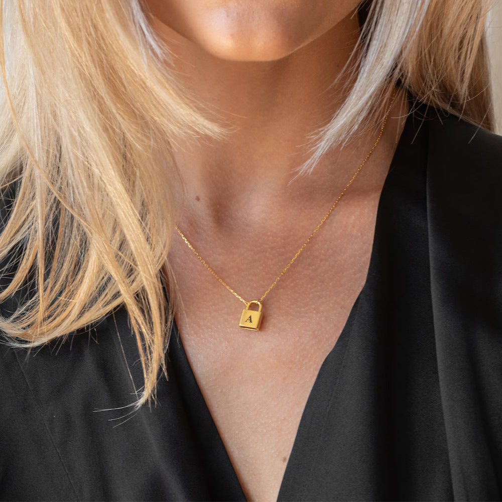 Letter Pendant Necklace