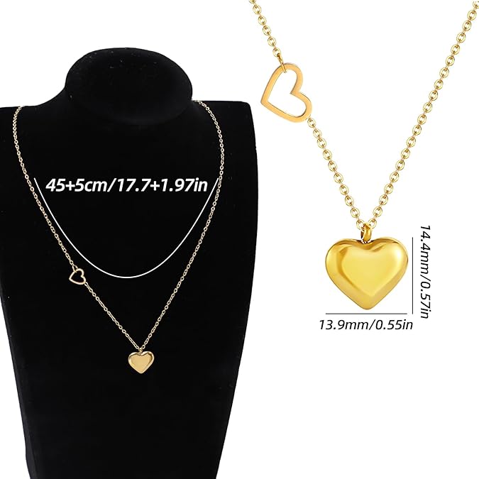 Elegant heart necklace