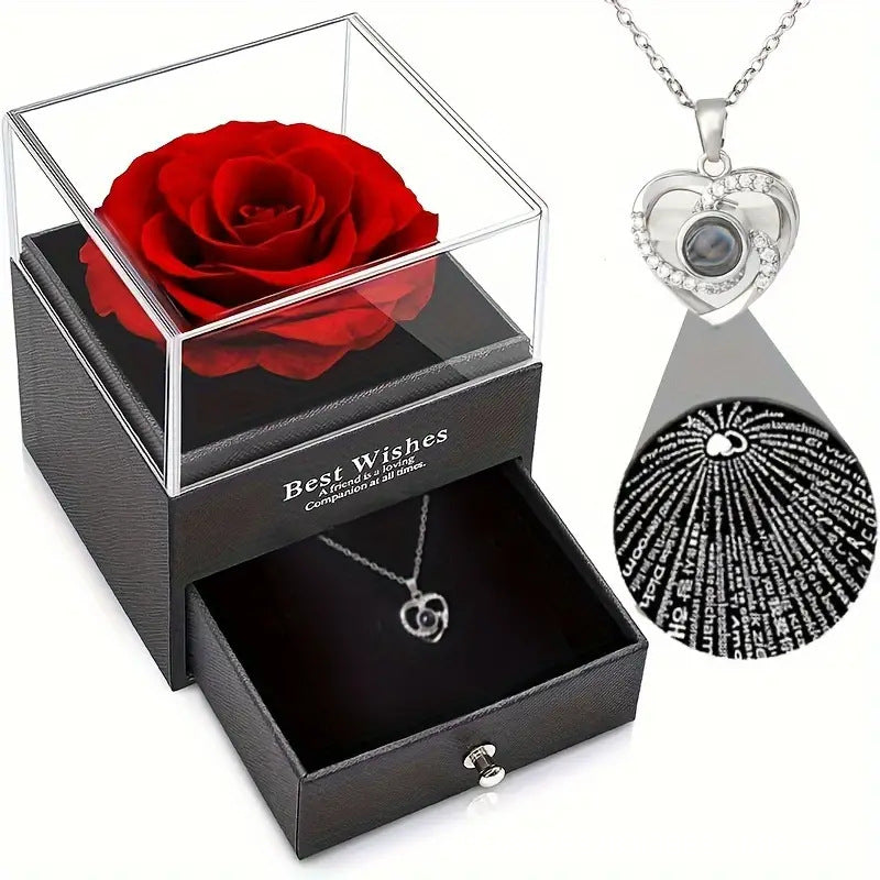 Eternal Flower Rose Jewelry Box