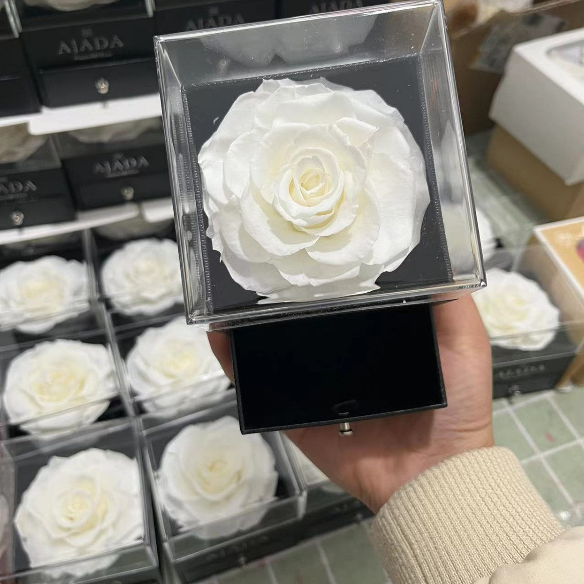 Eternal Flower Rose Jewelry Box